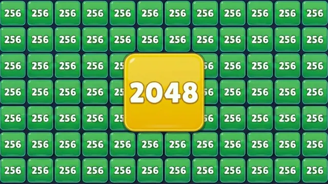 Miniature 2048 Merge Blocks